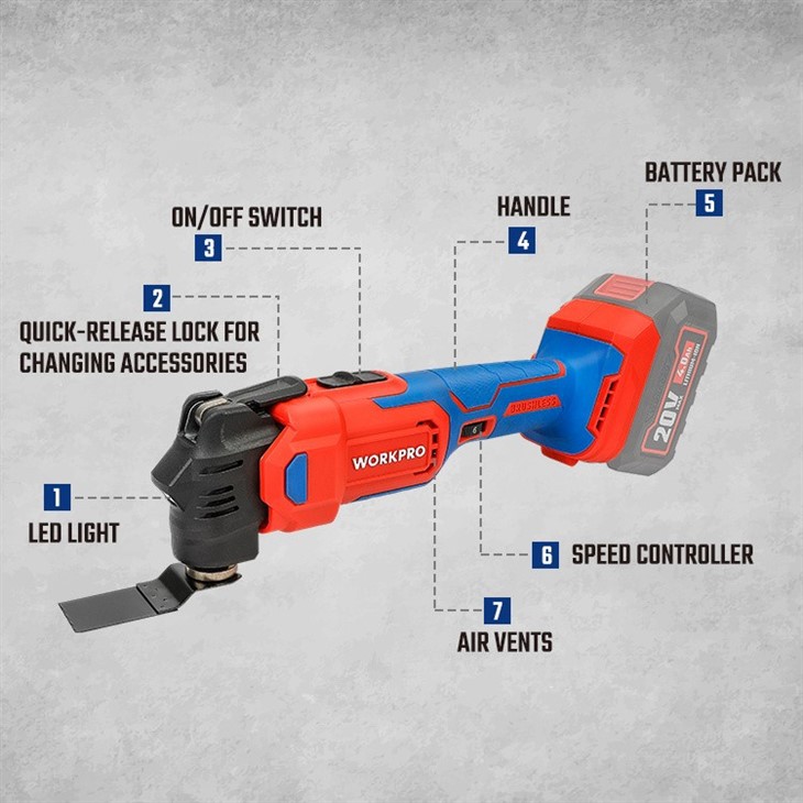 20V CORDLESS MULTI-TOOL high quality